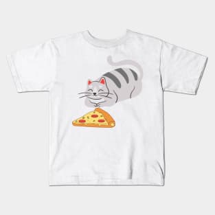 Cat and food Kids T-Shirt